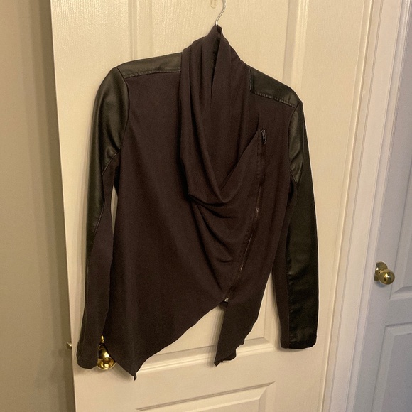 Faux leather Blazer, black - Picture 2 of 10